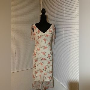 Jonathan Martin Cream Colored Floral Dress